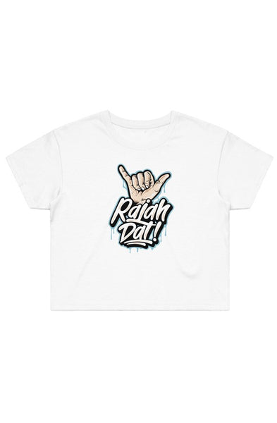 Rahjah Dat Crop Tee (White)