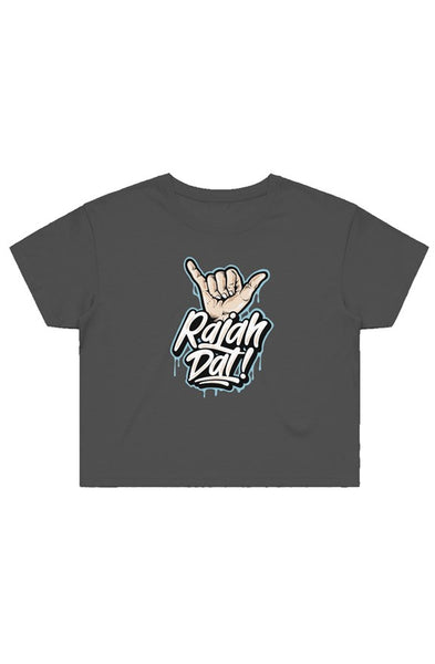 Rahjah Dat Crop Tee (Coal)